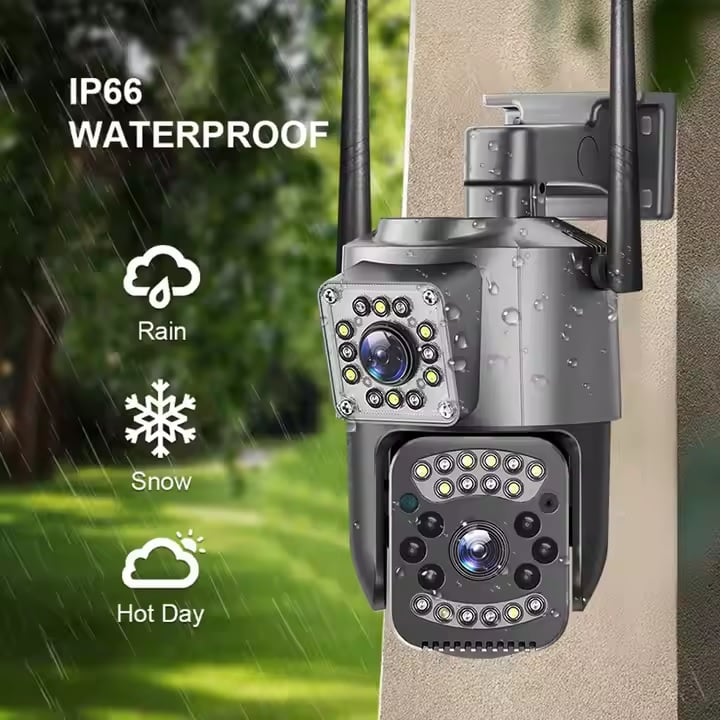 Picture of V380 4G Wifi Outdoor Security Camera Dual Lens Smart PTZ Camera 2MP+2MP CCTV System Human Tracking Wireless Camera