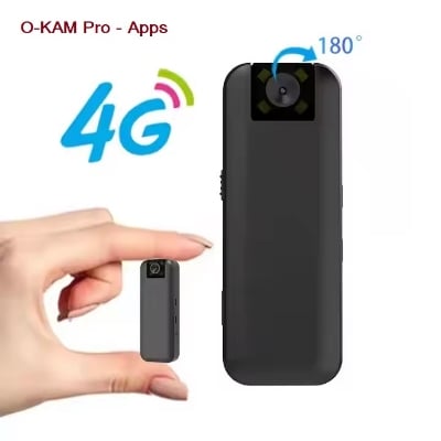 Picture of New 3MP O-KAM Pro - Apps  Mini 4G Camera Compact Wireless Device with eight-Hour Continuous Recording  CCTV Camera