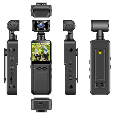 Picture of AUSEK AT-M12 1.3-inch 4K High Definition Sports Digital 180 Degrees Rotatable Loop Video Back Clip Design Mini Pocket Camera M12 Battery 1500 MaH 4 hours working hours
