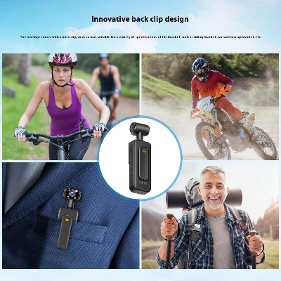 Picture of AUSEK AT-M12 1.3-inch 4K High Definition Sports Digital 180 Degrees Rotatable Loop Video Back Clip Design Mini Pocket Camera M12 Battery 1500 MaH 4 hours working hours