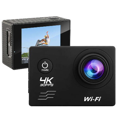 Picture of REAL 4K AUSEK AT-Q14K Wifi Action Camera 16MP Sport DV Waterproof Pro Extreme Sports Camera BATTERY BACKUP 90 Min video