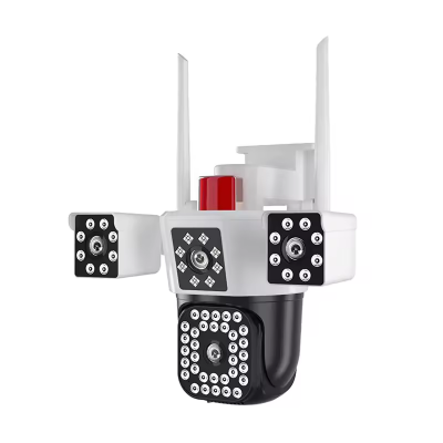 Picture of V380 PRO REAL 3 LENS 3 CAMERA 6MP(2MP+2MP+2MP) PTZ Network Camera Outdoor 10X Zoom CCTV Security System Night Vision Flashlight Memory Card Data CMOS