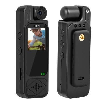 Picture of Actiom camera Sports Recorder 4K 16MP 10x-20x Optical Zoom 180 Wide Angle Long Endurance Back Clip-on Riding Recorder