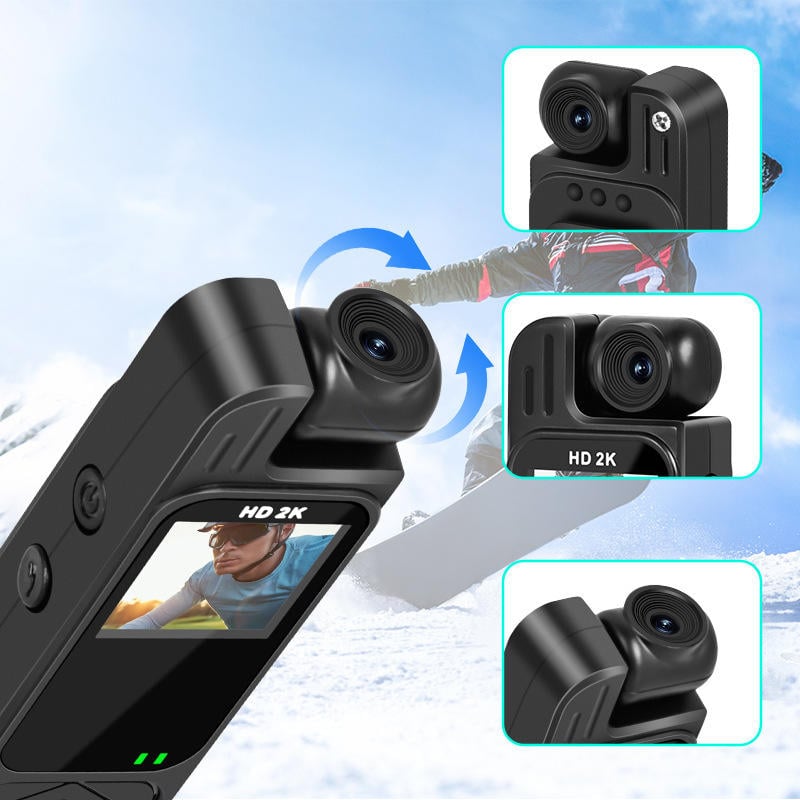Picture of Actiom camera Sports Recorder 4K 16MP 10x-20x Optical Zoom 180 Wide Angle Long Endurance Back Clip-on Riding Recorder