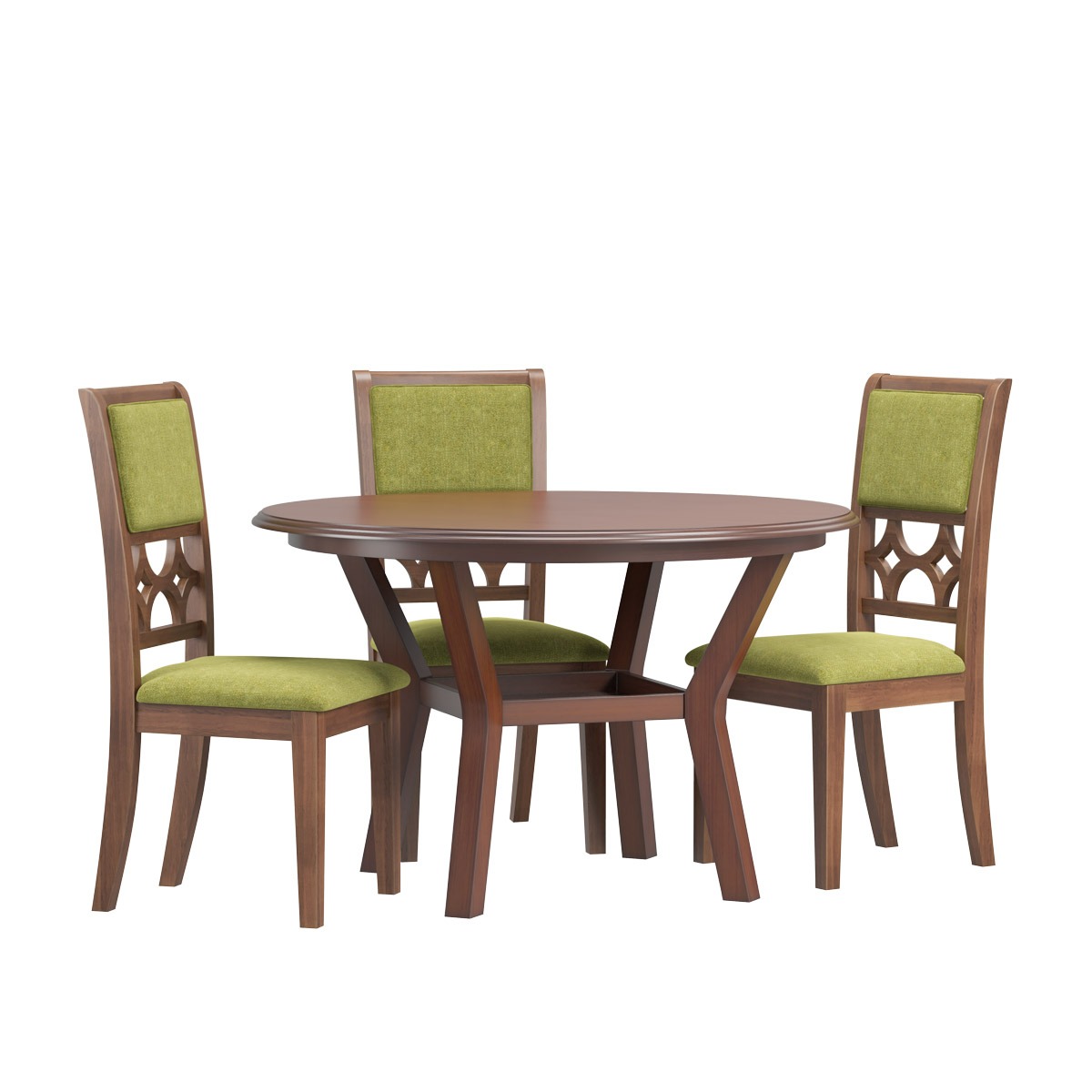 Picture of REGAL 4 SEATER DINING TABLE- OLIVIA TDH-345-3-1-20 (Dining Table)