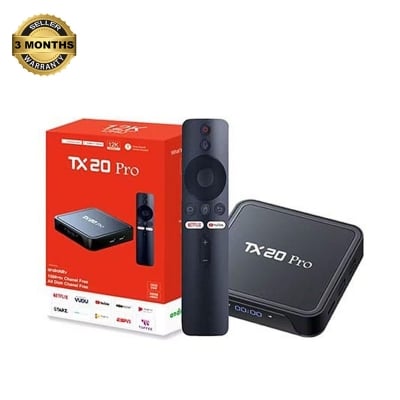 Picture of TX20 Pro 12K ULTRA HD Android Smart TV Box Voice Remote, Bluetooth, Free Dish Channel with Warranty