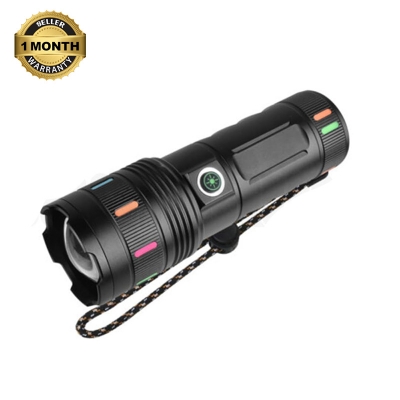 Picture of High Power Sanford Super Bright Flashlight – Slide Zoom White Laser LED Edition with 30000mah battery