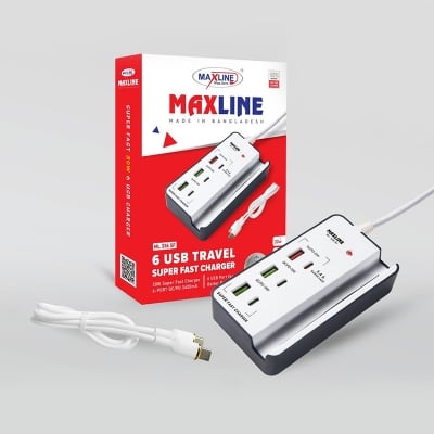 Picture of Maxline 6 USB SUPER FAST 30W 6 USB CHARGER Power Everything, Anywhere
