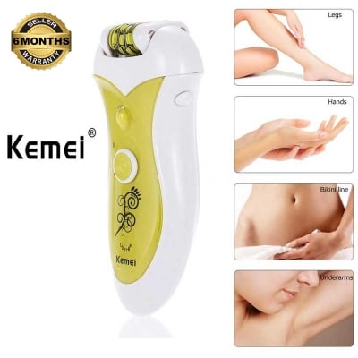 Picture of Kemei KM-1901 Electric Shaver 2 in 1 Double Head Lady Hair Remover plug-in Defeathering shaving and Grindong machine