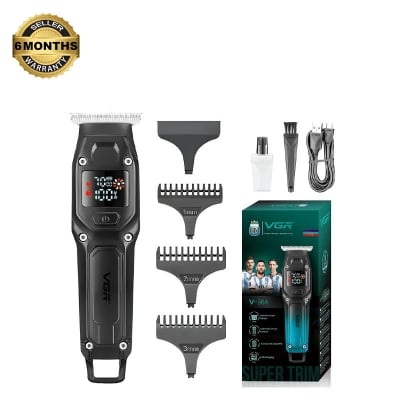 Picture of VGR V-964 Hair Clipper and Beard Trimmer for Men – Rechargeable, Type-C, LED Display, 100 Min Runtime