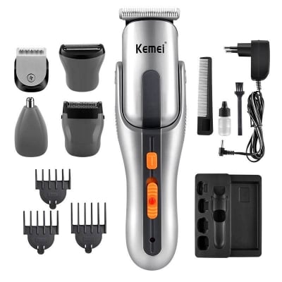 Picture of Kemei KM-680A 8-in-1 Grooming Kit – Premium Hair Clipper & Trimmer