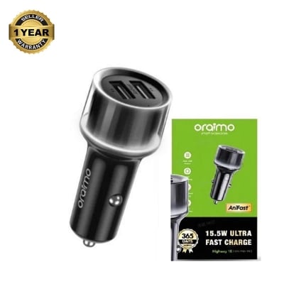 Picture of Oraimo Highway 15 – Smart Dual USB Car Charger (15.5W)