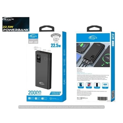 Picture of Moxx 20000 mah 22.5w fast Charging Power bank with Display (MP-20)