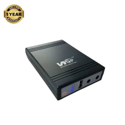 Picture of WGP Mini UPS DC UPS 5V-9V-12V Volt Output for Router, Onu, CC Camera with 10400mah Battery and 1 year warranty