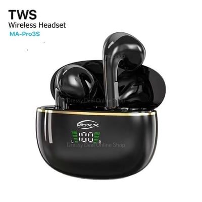 Picture of Moxx MA-Pro3s Wireless TWS LED Display Earbuds-Black