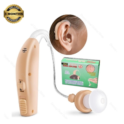 Picture of Ultra Rechargable Sound Amplifier BTE System Hearing Aid  30X Sound Amplification with Recharging Station
