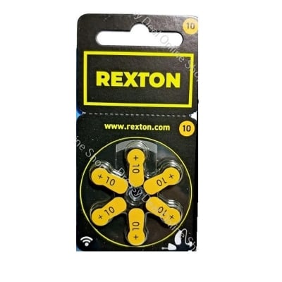 Picture of Rexton Hearing Aid Battery Size 10, Pack of 6 Batteries- Germany made