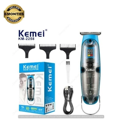 Picture of Kemei Professional Electric Trimmer Rechargeable Cordless Hair Clipper for Men Salon Barber Hair Cutting Machine km-2258