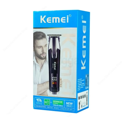 Picture of Kemei KM-431 Rechargeable LCD Screen Professional Hair Trimmer for Men