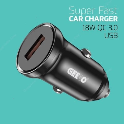 Picture of GEEOO CC12 USB-A Super Fast Car Charger 18 watt
