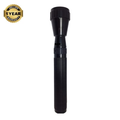 Picture of Tokyosat TS-9700 Hybrid Rechargeable LED Flash Light Torch Light  with 8000mah Super power battery-Black- japan made