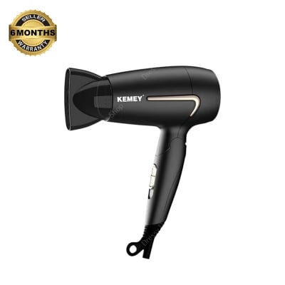 Picture of Kemei KM-6834 High Quality ABS Material Foldable Travel Portable Salon Professional Hair Dryer 1000W