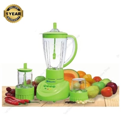 Picture of Miyako BL-152 PF-AP Multi Purpose 3 IN 1 Blender machine 1.5 Liter Unbreakable Jug Indonesia Made