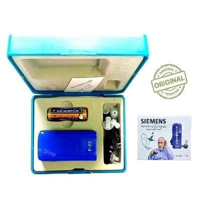 Picture of Siemens  F-22 Nano Pocket Type High Quality Hearing Aid Digital Audio Sound amplifier Hearing Machine with 8 Step adjustable volume (Blue)