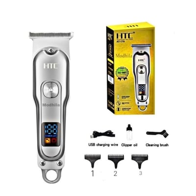 Picture of HTC At-179 Digital Display Hair & Beard Trimmer and Hair Clipper for Men