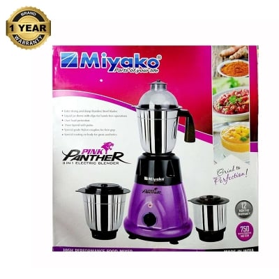 Picture of Miyako Pink Panther 3 in 1 Multi Purpose Mixer Blender machine 750 Watt