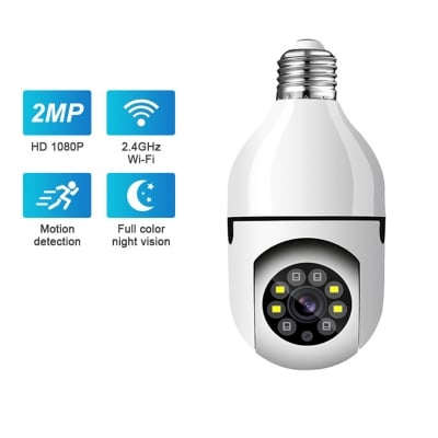 Picture of Bulb System 360 Degree WiFi Panoramic IP Camera E27 with Night Vision cc camera