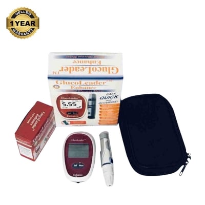 Picture of Glucoleader Enhance Taiwan Blood Glucose Meter - Red