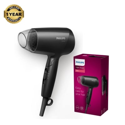 Picture of Philips BHC010 Essential Care DryCare Hair Dryer for Women- Mate Black Edition