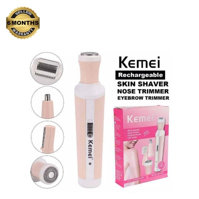 Picture of Kemei Km-3024 Multifunctional 4 In 1 Rechargeable Woman Body Shaver Eyebrow Nose Trimmer Set