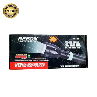 Picture of Reeon RN-103 Rechargable Alluminium body Flashlight torch light