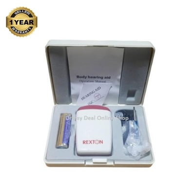 Picture of Rexton Fusion Pocket Type 2 Pin Hearing Aid Sound Amplifier for Old Ager with storage box Germany Made