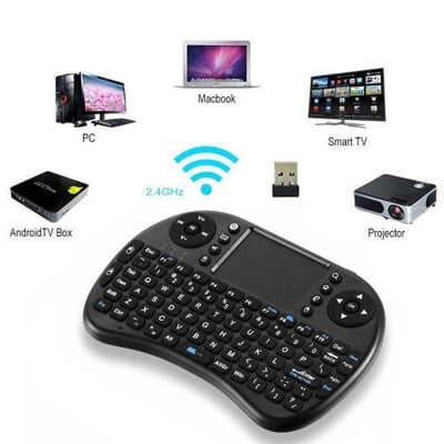 Picture of Rechargeable Mini Wireless Keyboard With Touchpad For Any Device With Color Back Ligh - Keyboard