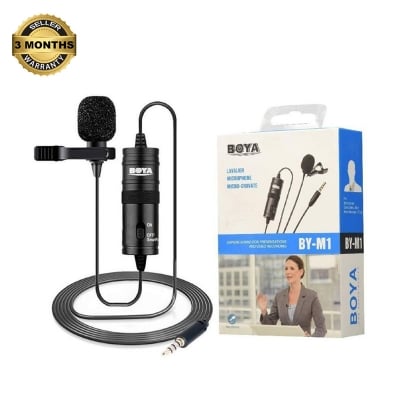 Picture of Boya By M1 Microphone Boya Professional Microphone For Mobile & Dslr - Black - মাইক্রোফোন - Microphone
