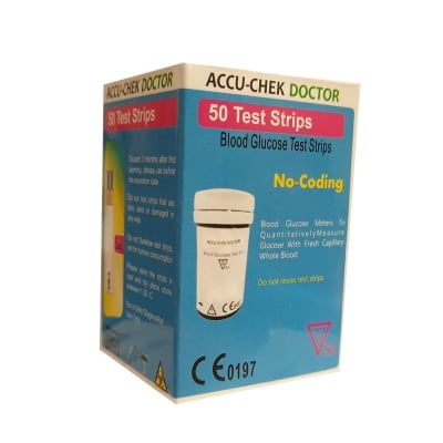 Picture of Accu Chek Doctor 50pc Test Strips for Glucose Meter