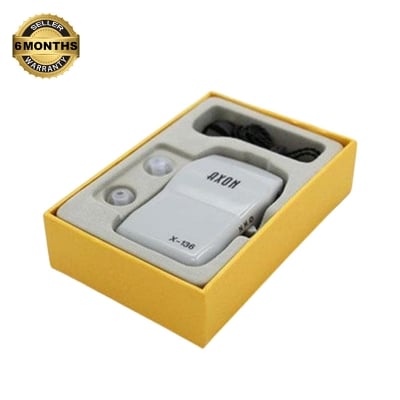 Picture of AXON X-136 Mini Hearing Aid Machine Pocket Wired Box system for Best Sound Amplifier Receiver Ear Care