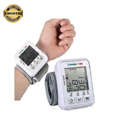 Picture of Automatic Digital Wrist type Blood Pressure Monitor bp machine with Heart Rate Monitor