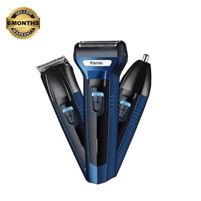 Picture of Kemei Km-6330 3 in1 Multifunction Hair Clipper Grooming kit Trimmer and Shaver for men
