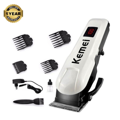 Picture of Kemei Km-809A AC/DC system Digital Electric Rechargeable Professional Hair Clipper Trimmer
