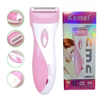 Picture of Kemei KM-3018 Electric Waterproof  Shaver Bikini Underarm Body Lady Epilator Hair Removal Cordless Trimmer for women