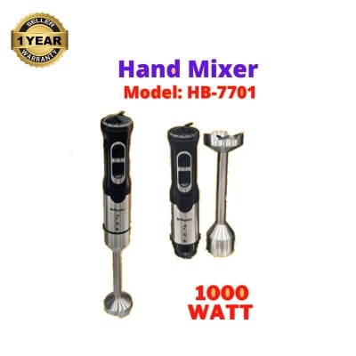 Picture of Miyako HB-7701 Electric Steel Body Hand Blender Mixer 1000 watt with High & Low Function