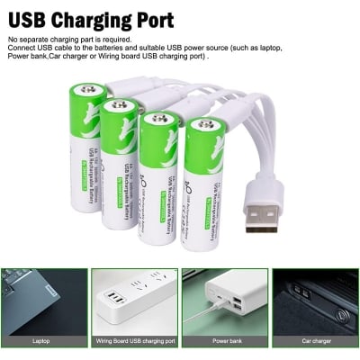 Picture of SmarToools RB40 AA 1.5V 2600mWh Rechargeable Battery (4Pcs Set)