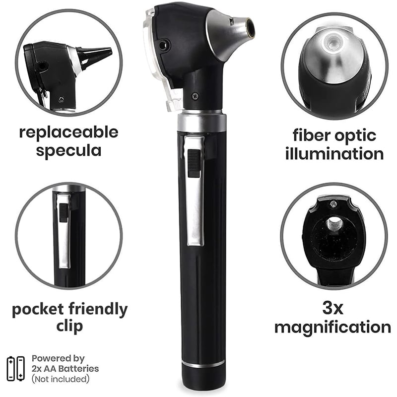 Picture of (Ear Nose &Throat) Medical Diagnostic Otoscope Ear Examination Kit with LED Lamp Diagnostic Examination Tool