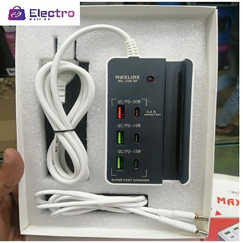 Picture of Maxline 6 USB SUPER FAST 30W 6 USB CHARGER Power Everything, Anywhere