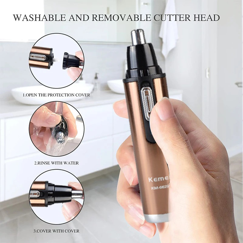 Picture of Kemei KM-6629 2-in-1 Nose & Beard Hair Trimmer 2-in-1 Grooming Solution