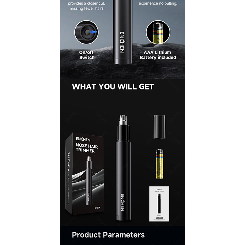Picture of ENCHEN EN006 Mini Nose & Ear Hair Trimmer Stainless Steel Blades